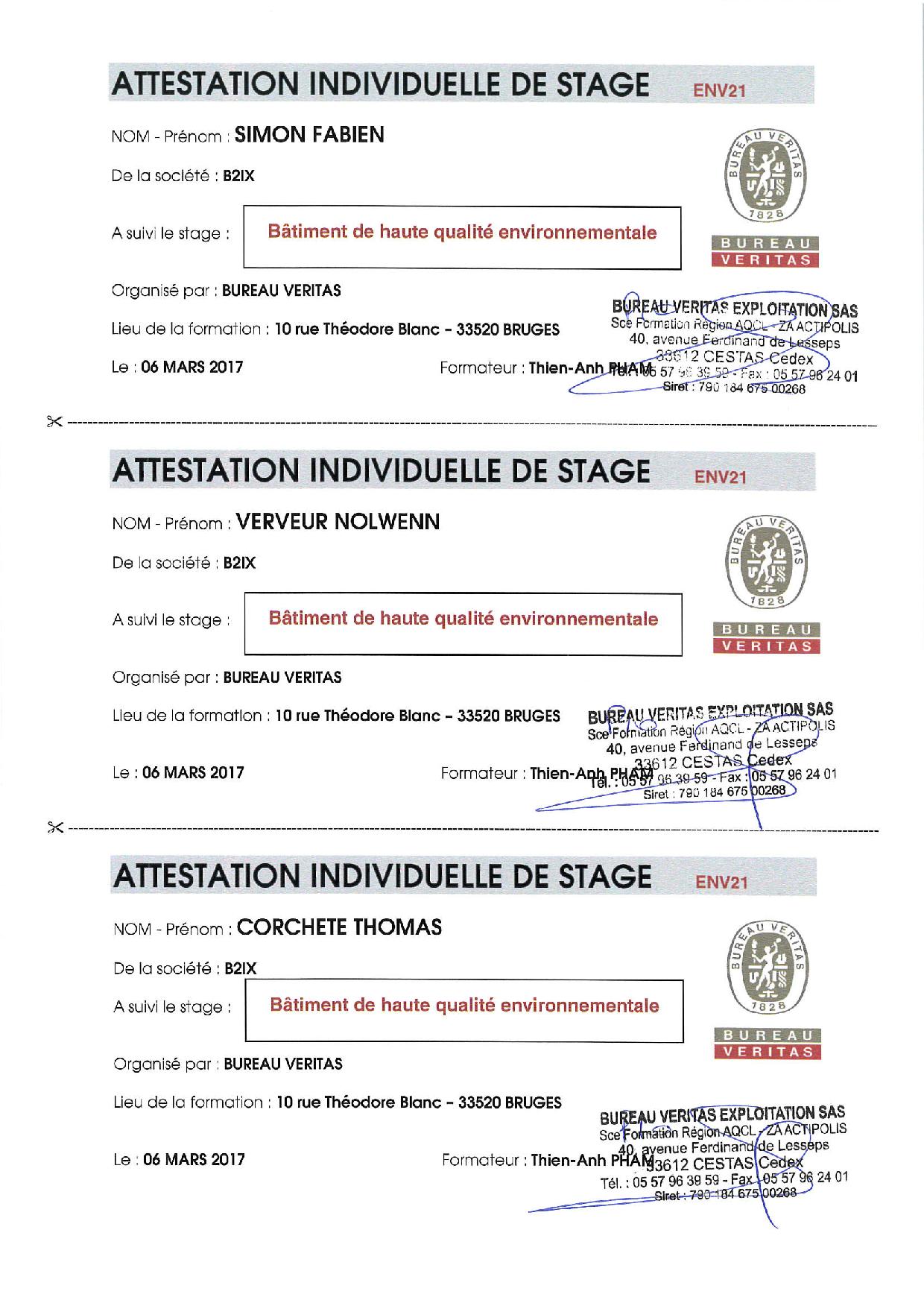 FORMATION HQE
